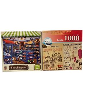 Master Pieces &  Meijer Set of 2 Puzzles